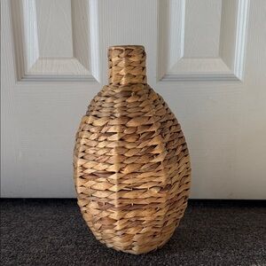 T.J.Maxx Woven Vase - Natural Brown